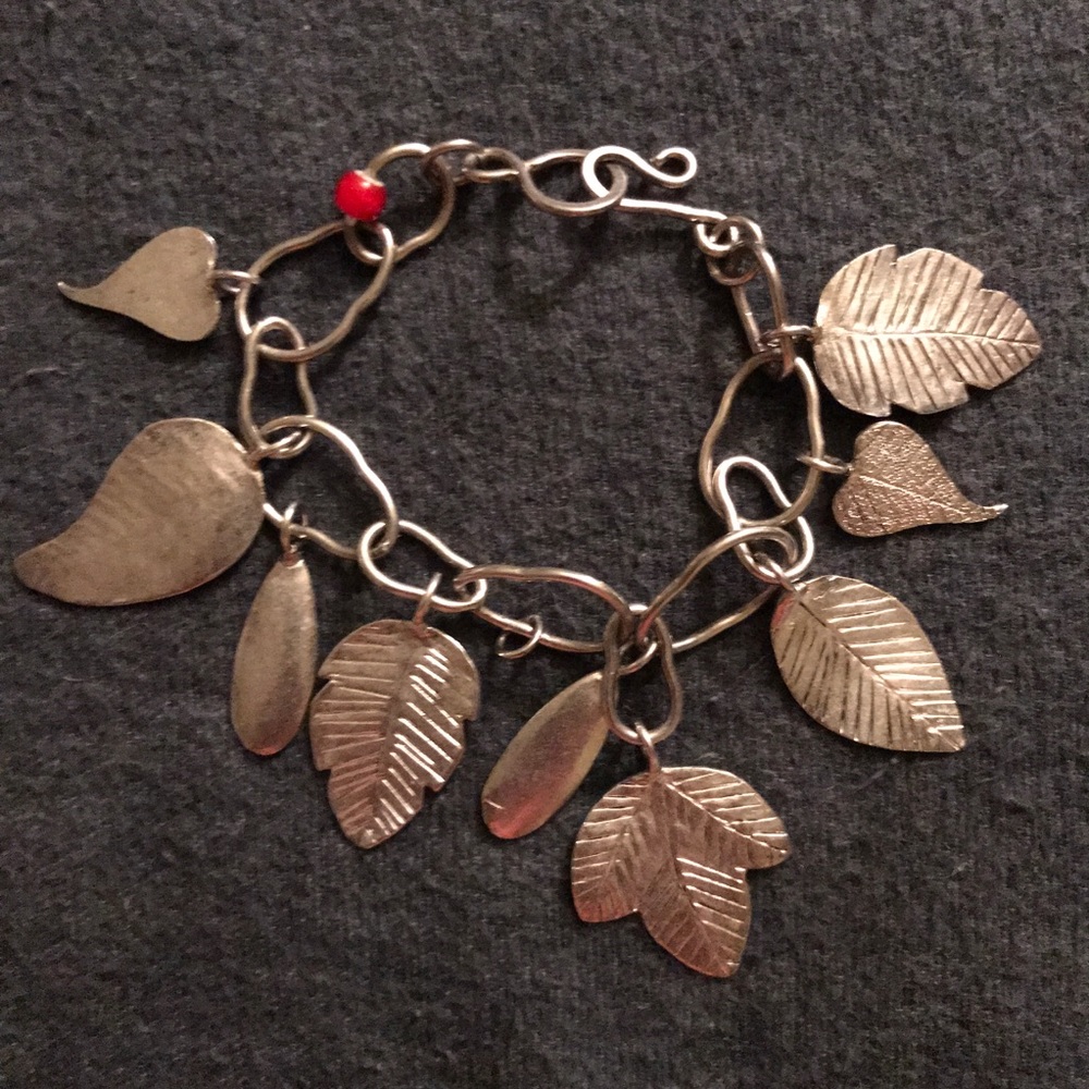 The GAP “RED” Campaign silver leaf bracelet.
